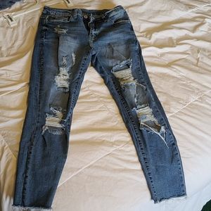 KanCan distressed stretchy jeans